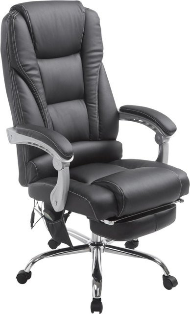 TPFLiving Bürostuhl Pacira aus Kunstleder mit Massagefunktion, Schwarz, H x B x T: 118 x 64 x 64 cm - Bild 1