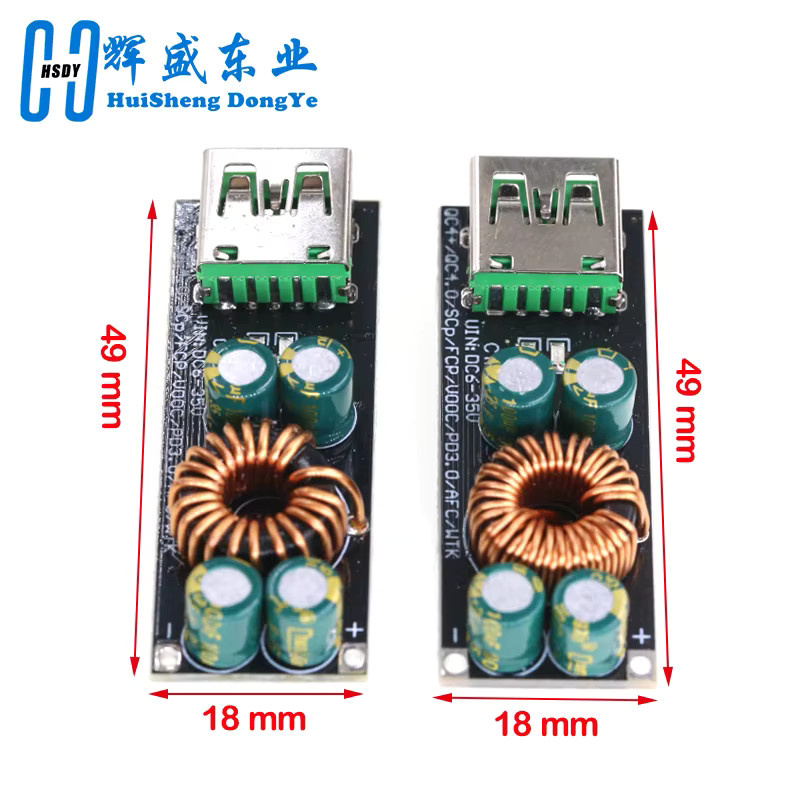 HUISHENGYUFA USB Typ-C Schnellladeadapter mit Buck Boost Funktion für QC4.0 QC3.0 SCP FCP PD Qualcomm SW3516 SW3518 6–35 V - Bild 2