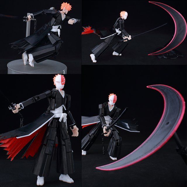 Bandai Anime Actionfigur Ichigo Kurosaki Lucky 13 Titan mit beweglicher Hohlmaske und Schwert - Bild 1