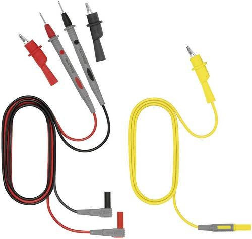 Weidmüller Temphaser Sicherheits-Messleitungs-Set mit Lamellenstecker 4mm, Abgreifklemmen und Prüfspitze, Multicolor - Bild 1