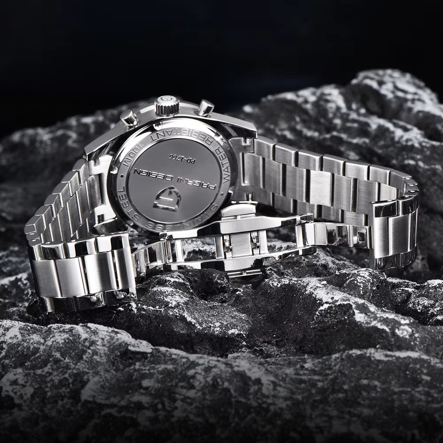 PAGANI DESIGN Chronograph, Grün, Quarz, Edelstahl, Saphirglas, Herren - Bild 5
