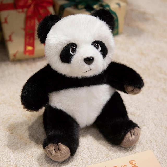 BC Pet Supplies Panda / Schwarzbär Plüschtier, 23cm - Bild 1