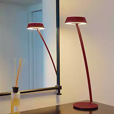 Oligo Glance LED Tischleuchte in gebogener Form, grau matt - Bild 1