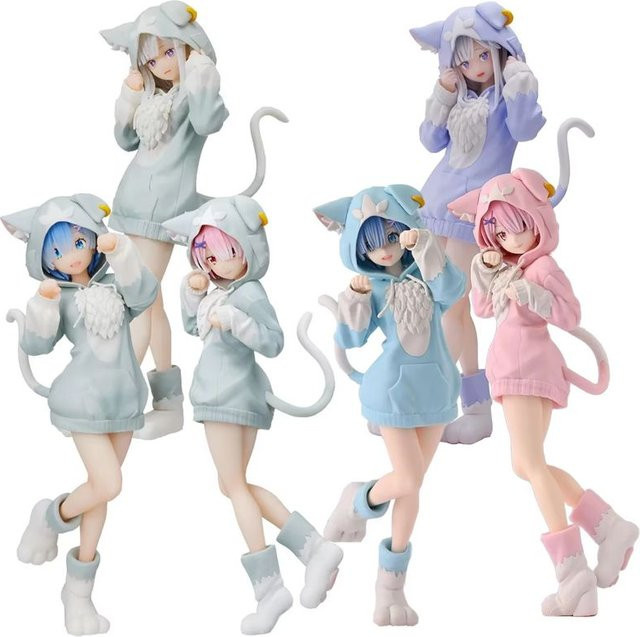 Bandai Re:Zero Rem Figur Modell, Einzelfigur, 22cm, Kunststoff - Bild 1
