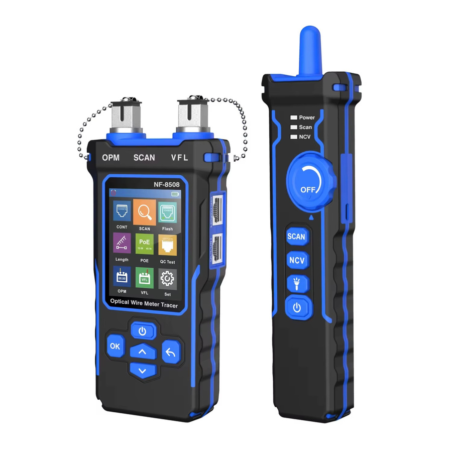 NOYAFA NF-8508 Kabeltester mit LCD, Längenmessung, Wiremap, PoE-Test, VFL und OPM für CAT5 und CAT6 RJ45 Kabellocator und Inspektionswerkzeug - Bild 7