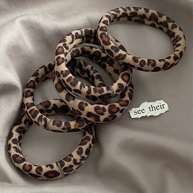 HugesGirl Haargummis Leoparden-Muster, Damen und Mädchen - Bild 1