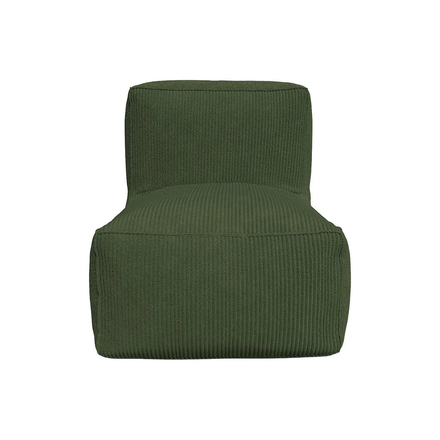 Sessel Noumara von Vente-unique mit gerader Rückenlehne in Grün und Cord-Bezug, Breite: 70 cm - Bild 2