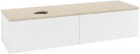 V&B Waschtischunterschrank Antao mit Frontstruktur in Weiß, B/T: 160 x 50 cm - Bild 1