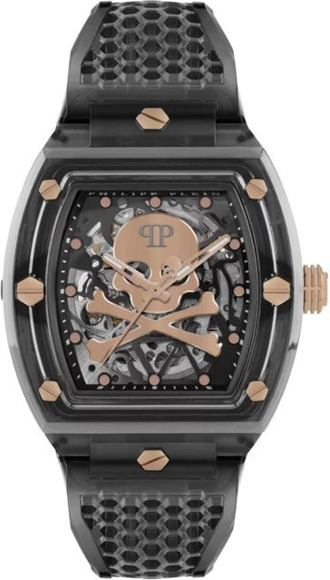 Philipp Plein Armbanduhr Automatik, Edelstahl, 44 mm, Herren, Schwarz - Bild 1