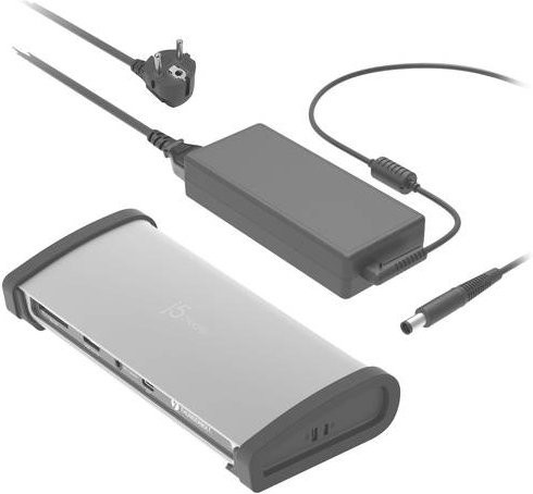 J5create Thunderbolt 4 Notebook Dockingstation JTD562-EN in Silber mit USB-C, Ethernet/LAN und 3,5 mm Klinkenanschluss - Bild 1
