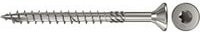 Fischer PowerFast Spanplattenschrauben mit Senkkopf und Torx, Farbe: Silber, galvanisch verzinkt, 100 Stück, Durchmesser: 6,0 mm, Länge: 50,0 mm - Bild 1