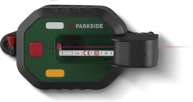 PARKSIDE Laser-Wasserwaage PLLM 10 A1 mit integriertem Maßband zur präzisen Ausrichtung - Bild 1