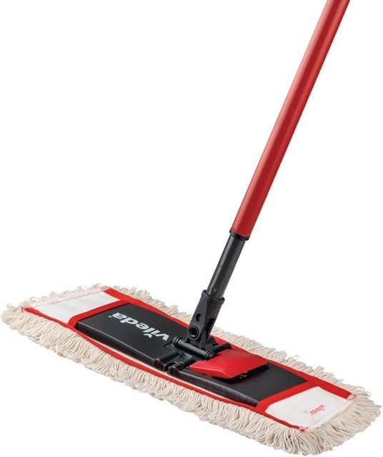 Vileda Flachwischer Wischmat-Combi mit Teleskopstiel in Rot - Bild 2
