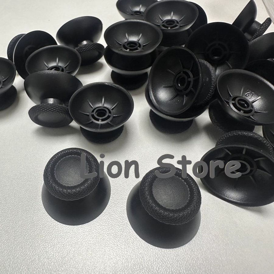 100er Set PS5 und PS4 Joystick Kappen im Pilzkopf-Design, Schwarz, Zubehör für PlayStation Controller - Bild 3