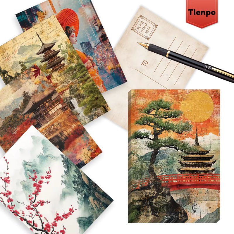 32 Stück Retro-Postkarten im japanischen Vintage-Stil, mehrfarbig, rechteckig - Bild 2