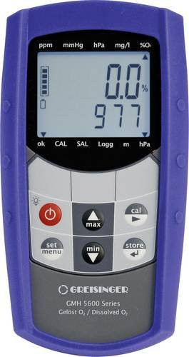 Greisinger GMH5630 Kombi-Messgerät für O2-Konzentration, O2-Sättigung, Druck und Temperatur in Blau - Bild 1