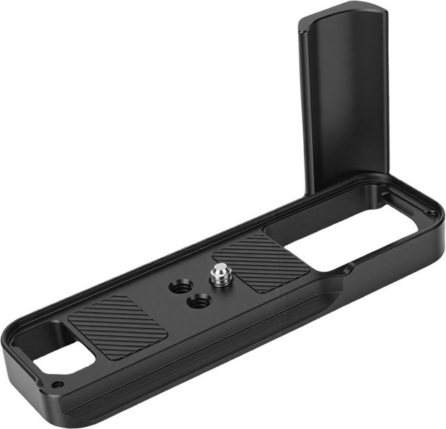 Ergonomischer L-Form Kamerahalter Griff mit Schnellwechselplatte für Fujifilm XE5 in Schwarz - Bild 1