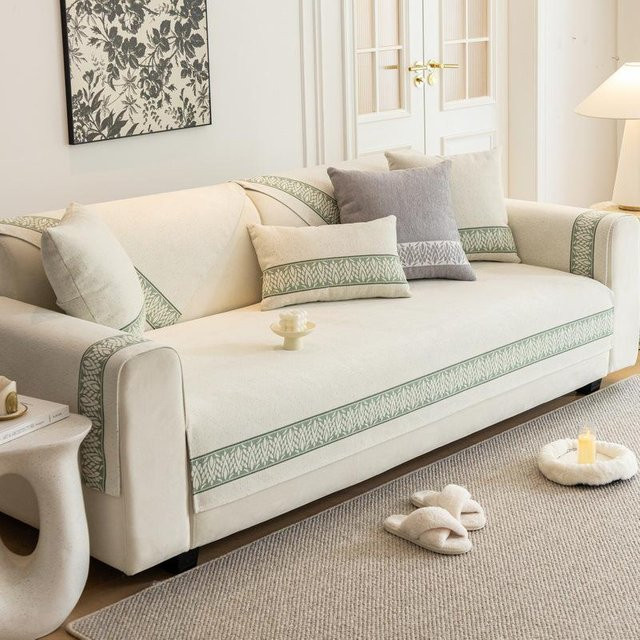Modernes Chenille Sofakissen von Super Six mit abnehmbarem Bezug, B/B: 70 x 70 cm - Bild 1