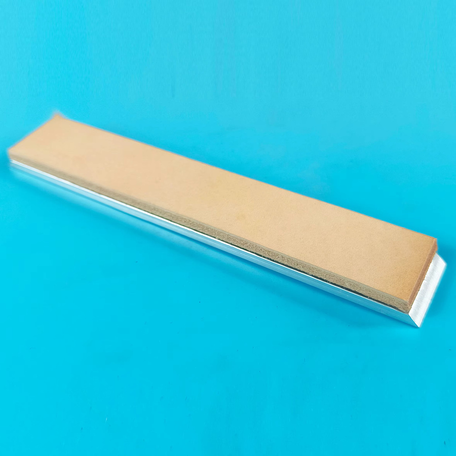Sy tools Leder-Honband Messerschärfer mit Aluminiumlegierung-Basis, Braun, B: 15,2 cm, T: 2,5 cm, H: 2,5 cm - Bild 2
