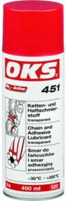 OKS Ketten-Haftschmierstoff Spray 451 Rot 400 ml - Bild 1