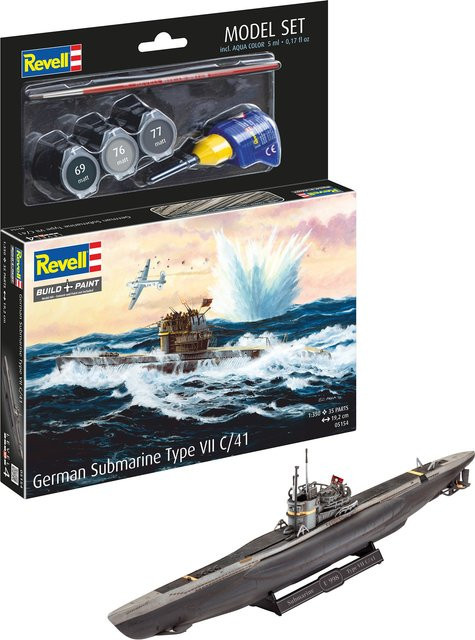 Revell German Submarine Typ VII C/4, Model Set - Bild 1