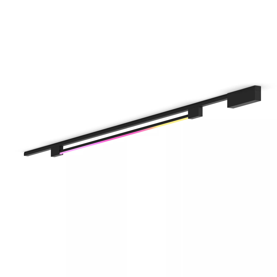 Philips Hue Perifo Basis-Set Gerade Deckenleuchte Schwarz mit LED und RGB-Funktion - Bild 1