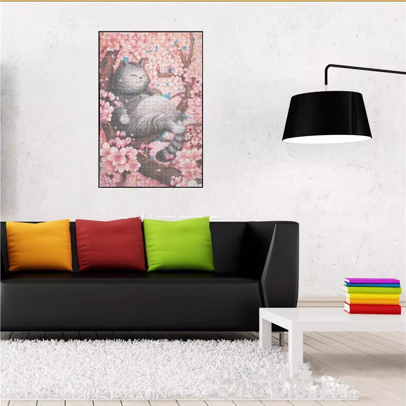 MaxRenard Kirschblüte & Katze Puzzle, 1.000 Teile, Erwachsene - Bild 4