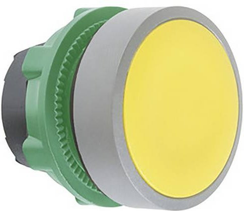 Schneider Electric ZB5AH05C0 Drucktaster-Frontelement aus Kunststoff in Gelb und Grau mit IP69K Schutzart - Bild 1
