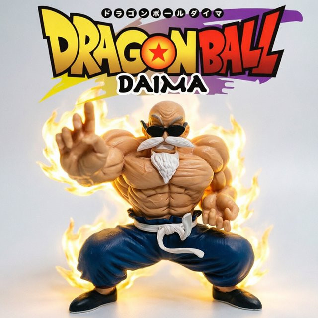 Bandai Dragon Ball Goku Kame Sennin Roshi, Actionfigur, 9cm - Bild 1