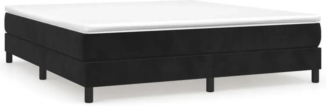 vidaXL Boxspringbett aus Samt in Schwarz, B/T/H: 180 x 200 x 203 cm - Bild 1