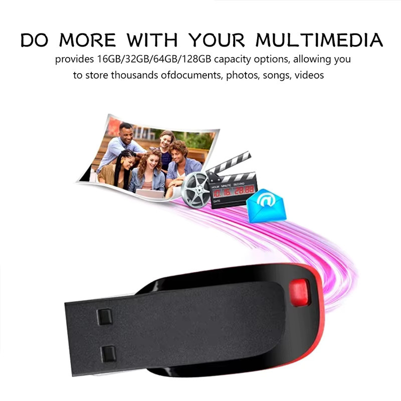 JASTER USB 2.0 Flash-Laufwerk wasserdicht, Schwarz - Bild 6