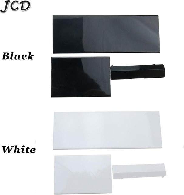 JCD 3-in-1 Ersatzabdeckungen für Wii Konsole: Speicherkartenabdeckung und Batteriefach-Abdeckung in Weiß - Bild 1