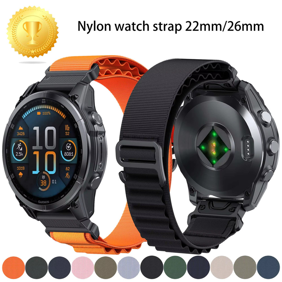 Runcool Uhrenarmband Nylon, Schwarz, Unisex - Bild 1