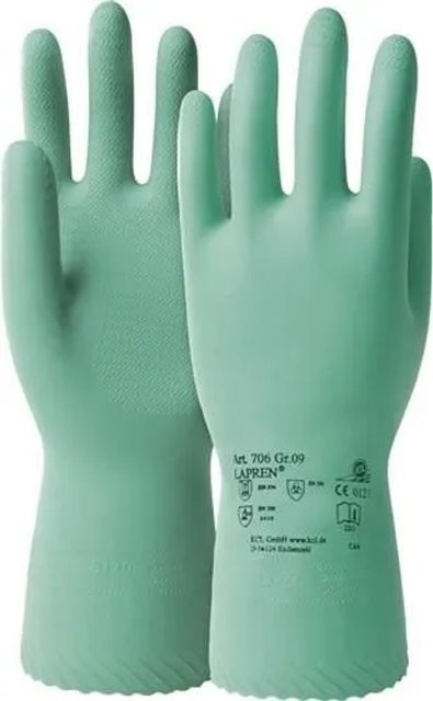 Honeywell Chemiehandschuh Lapren 706 in Grün mit EN 388 und EN 374 Zertifizierung PSA III - Bild 1