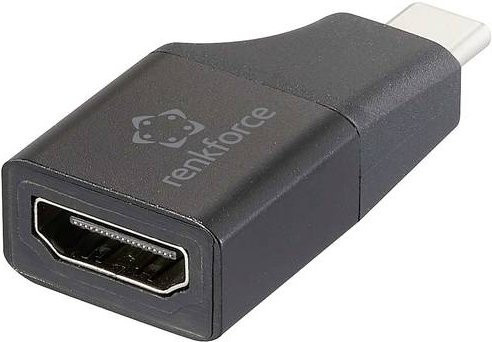 Renkforce RF-6418168 USB-C auf HDMI Adapter Schwarz - Bild 1