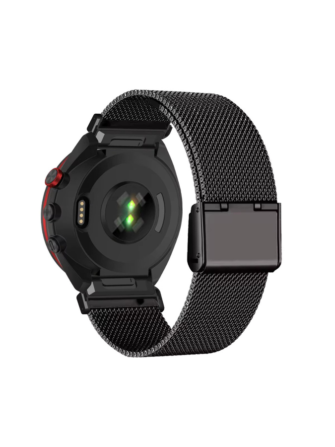 DAINU Uhrenarmband Edelstahl, Garmin Approach S70 42 mm, Instinct 2S, Instinct 2S Solar, Silber - Bild 4