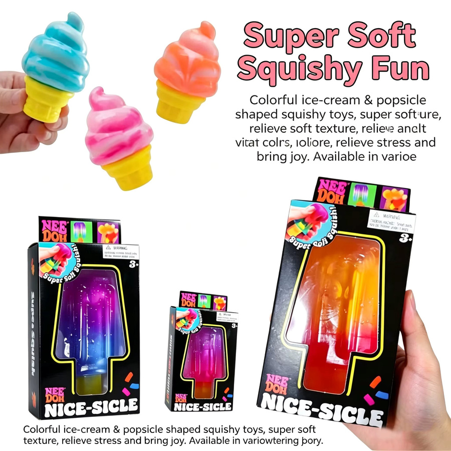 Schylling Eiscreme & Eis am Stiel Quetschspielzeug, multicolour - Bild 2
