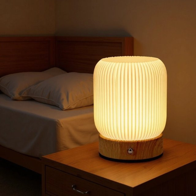 ZTree Nachtlicht Touch-Lampe: Tragbare und dimmbare Tischleuchte mit 3 Farbtemperaturen für Schlafzimmer und Wohnzimmer - Bild 1