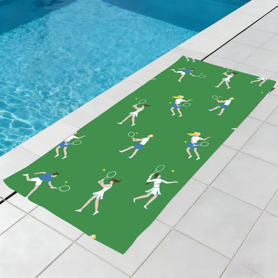 JMG Household Supplies US Open Tennis Handtuch aus Mikrofaser, grün, B/H: 60 x 35 cm - Bild 1
