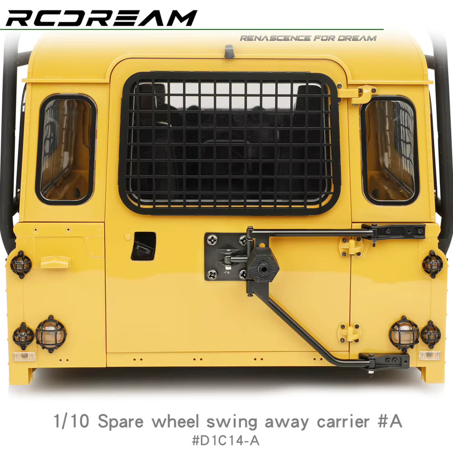 RCDream Reserverad Swing Away Carrier, Ersatzradreifen, 1/10 - Bild 2