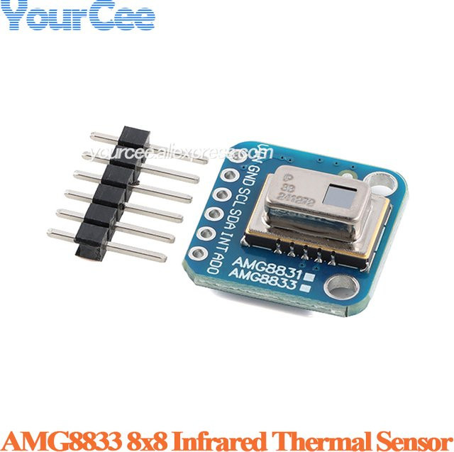 AMG8833 8x8 IR Wärmebildkamera Array Temperatursensormodul Infrarotkamerasensor 10Hz für Arduino Raspberry Pi Python in Blau - Bild 1