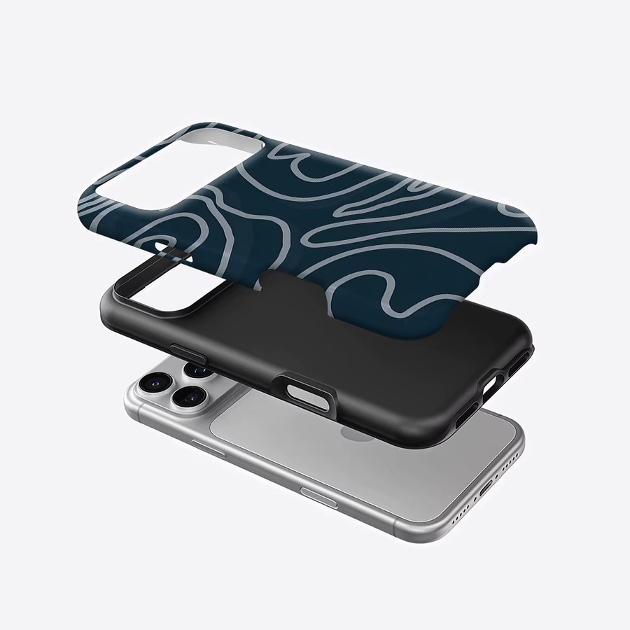 Potdemiel Aurea Case Matte Bumper MagSafe Schutzhülle für iPhone, Dunkelblau - Bild 2
