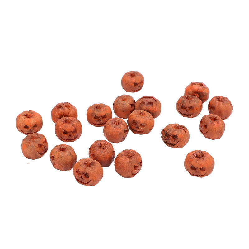 20 Stück Miniatur Kürbis-Figuren aus Kunstharz in Orange von OutsideWorld für Halloween und Herbst Dekorationen - Bild 3