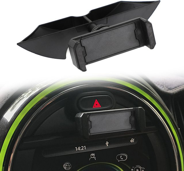 Topteng Handyhalterung für das Armaturenbrett in Schwarz für BMW MINI Cooper F54 F55 F56 F57 F60 - Bild 1