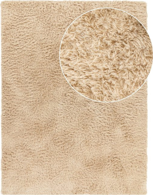 Hochflor-Teppich Silvana in Beige, pflegeleicht, rutschfest und fußbodenheizungsgeeignet, B: 120 cm, T: 160 cm - Bild 1