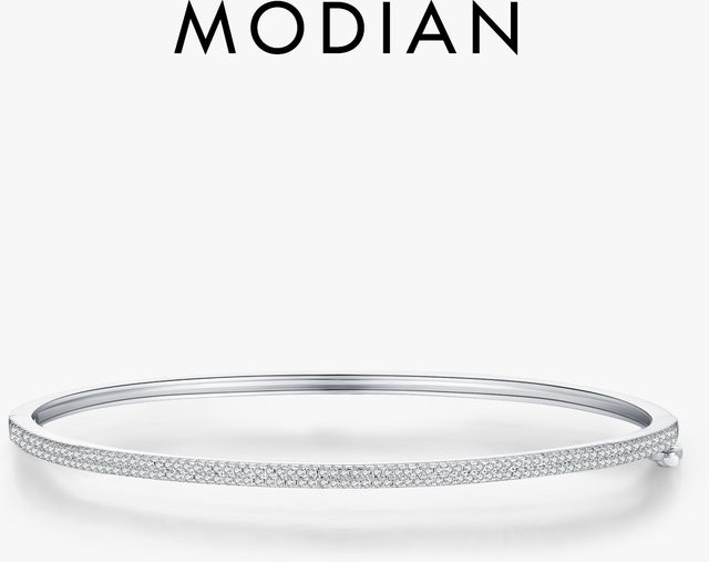 MODIAN Armreif, 925 Silber, Zirkonia, Damen - Bild 1