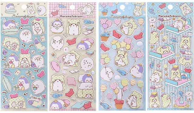 Yiran toy 1 Kawaii Decke Bär 3D Blasen Aufkleber Sakura 4-teiliges Set - Bild 1