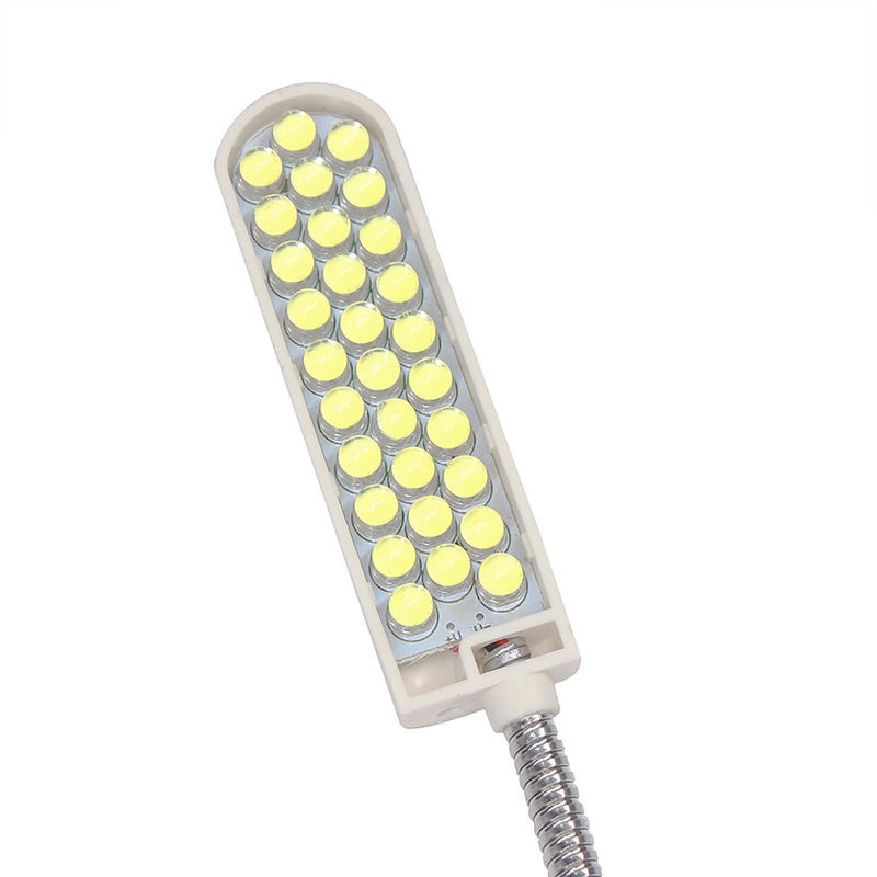 Igeteck LED Nähmaschinenleuchte mit 30 LEDs, Grau, Magnetischer Sockel und flexiblem Rohr, 2W - Bild 3