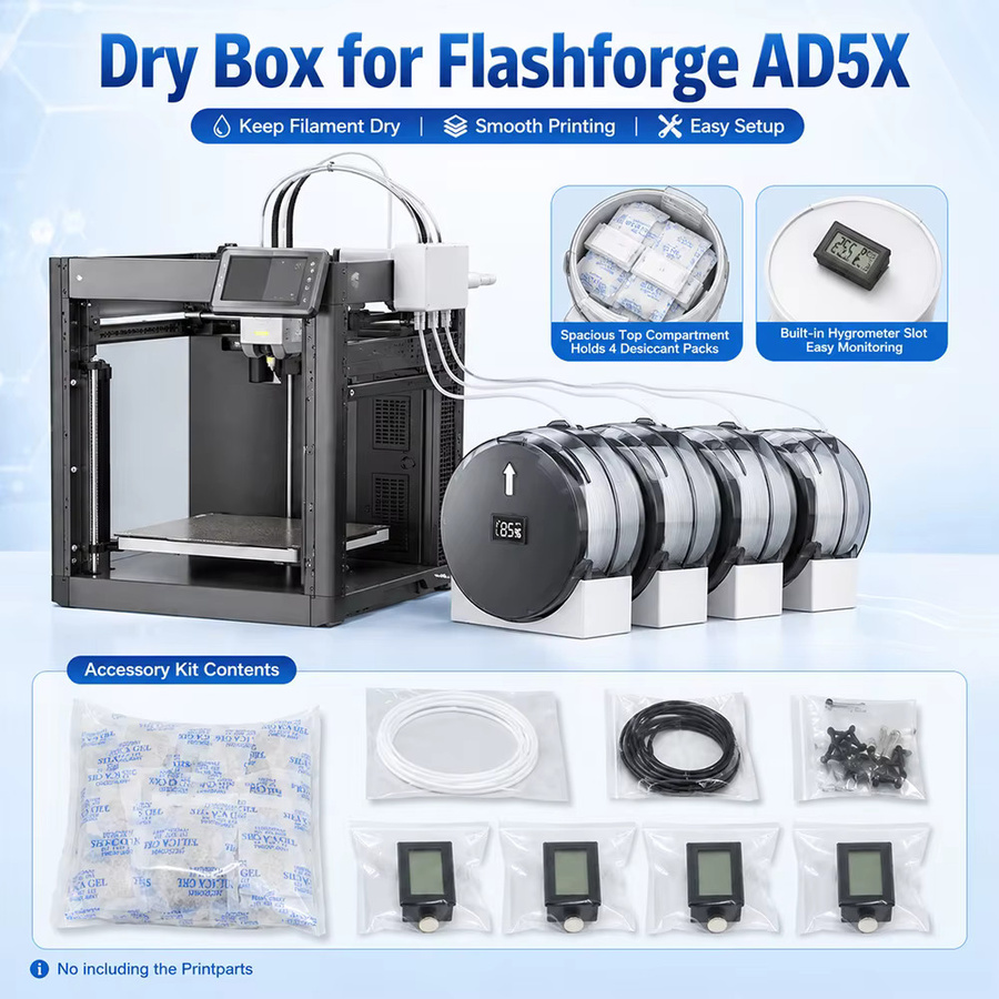 FlashForge AD5X Filament-Trockenbox zur Verbesserung der Druckqualität für FDM-Drucker - Bild 2