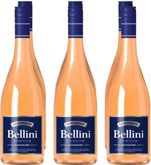 Gerstacker Bellini, alkoholfreie Spirituose, Pfirsich, 6 x 0,75 l - Bild 1